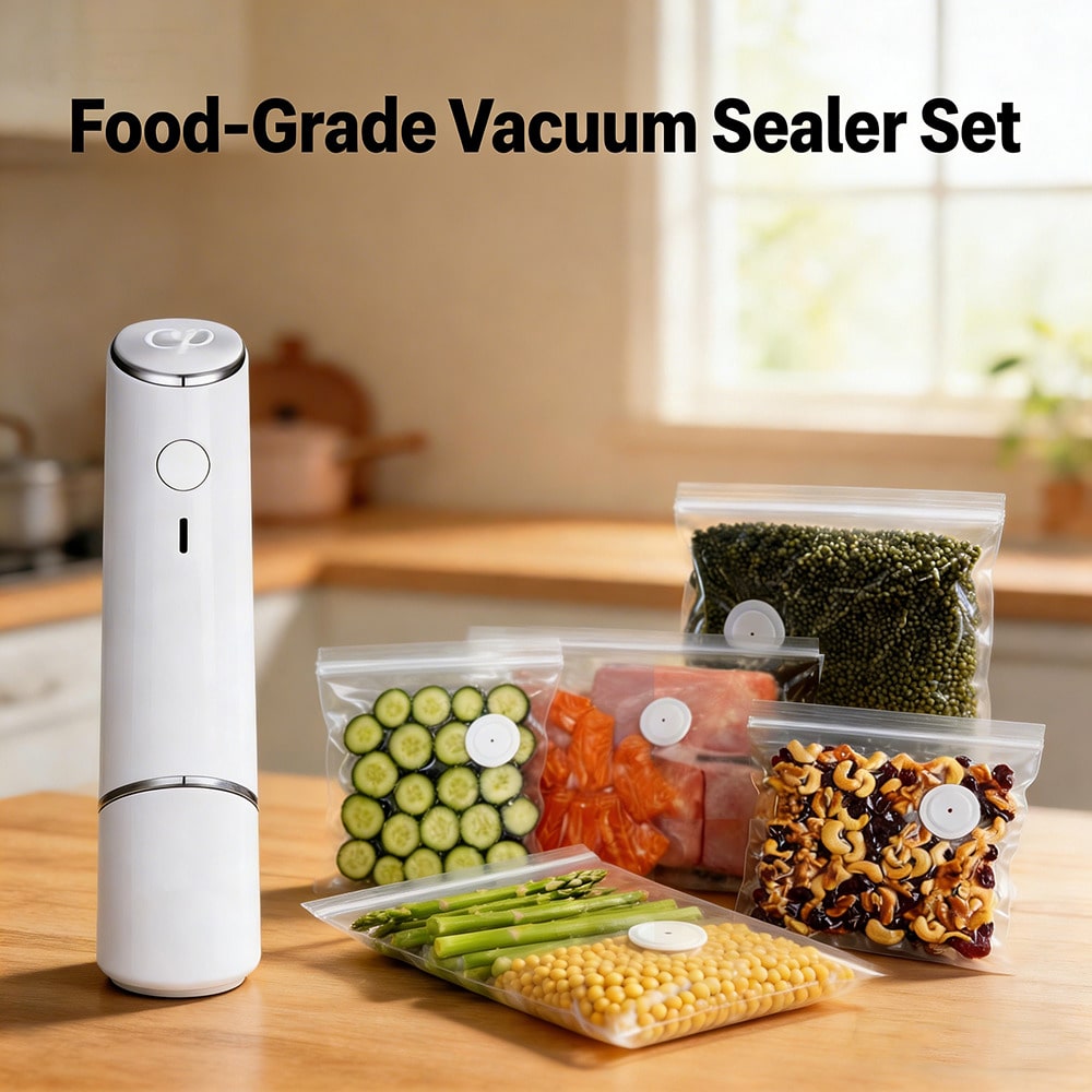Food Storage Vacuum Seal - 30 adet Yeniden Kullanılabilir Vakum Torbaları