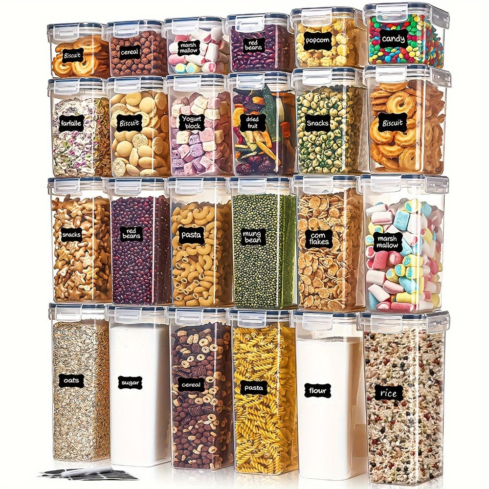 Food Storage Square Containers - 24 adet gıda saklama kapları 12