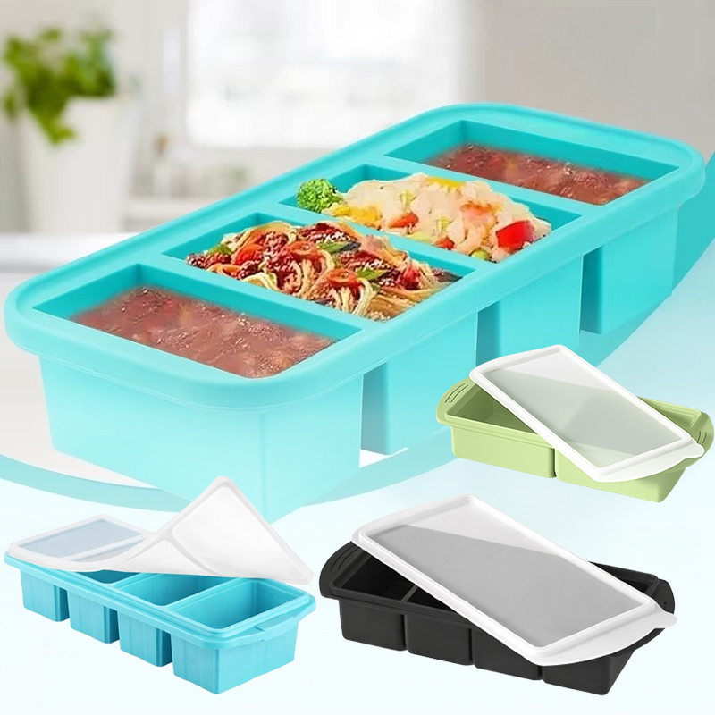 Xl Food Storage Containers With Lids - Büyük Silikon Buz Kalıbı, Kapaklı Gıda