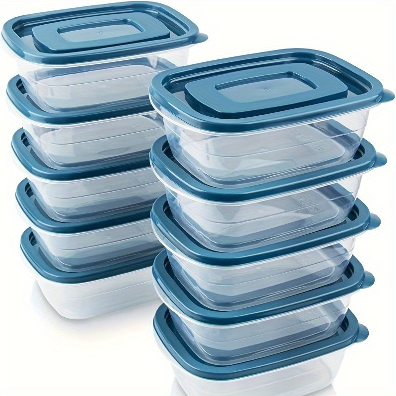 Food Storage Jar Set - 6'lı Şeffaf İstiflenebilir Plastik Gıda Saklama