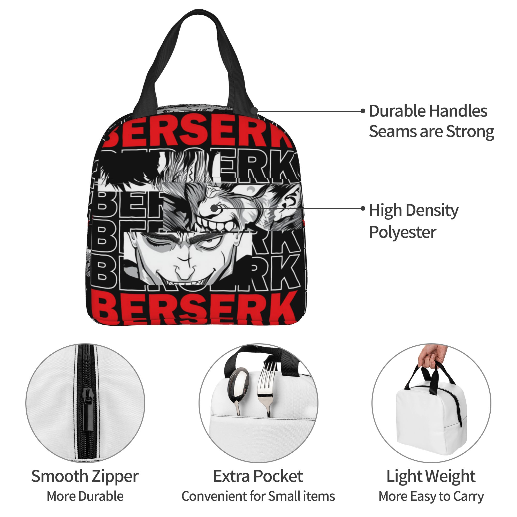 Food Storage Square Containers - B-Berserks Termal Yalıtımlı Öğle Yemeği Çantası