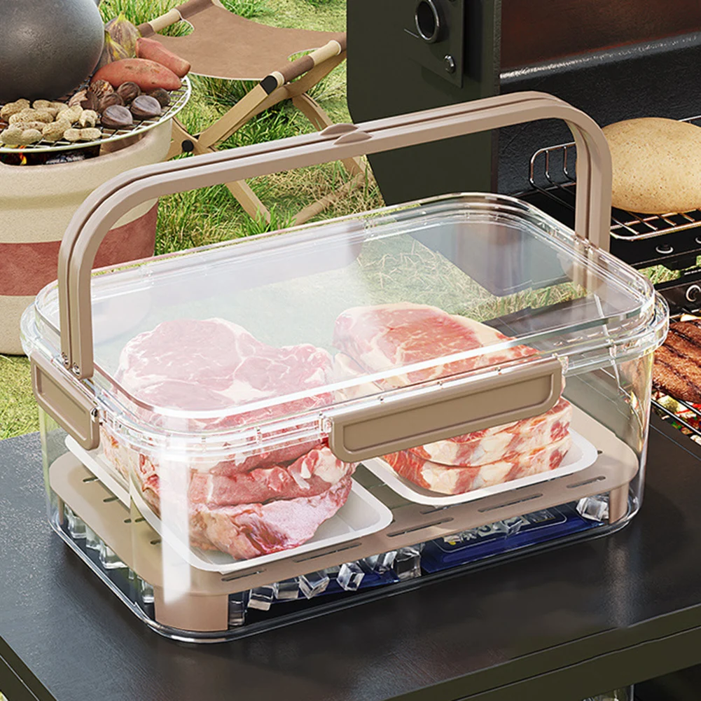 Food Storage Square Containers - Taşınabilir Gıda Saklama Kabı Büyük Kapasiteli