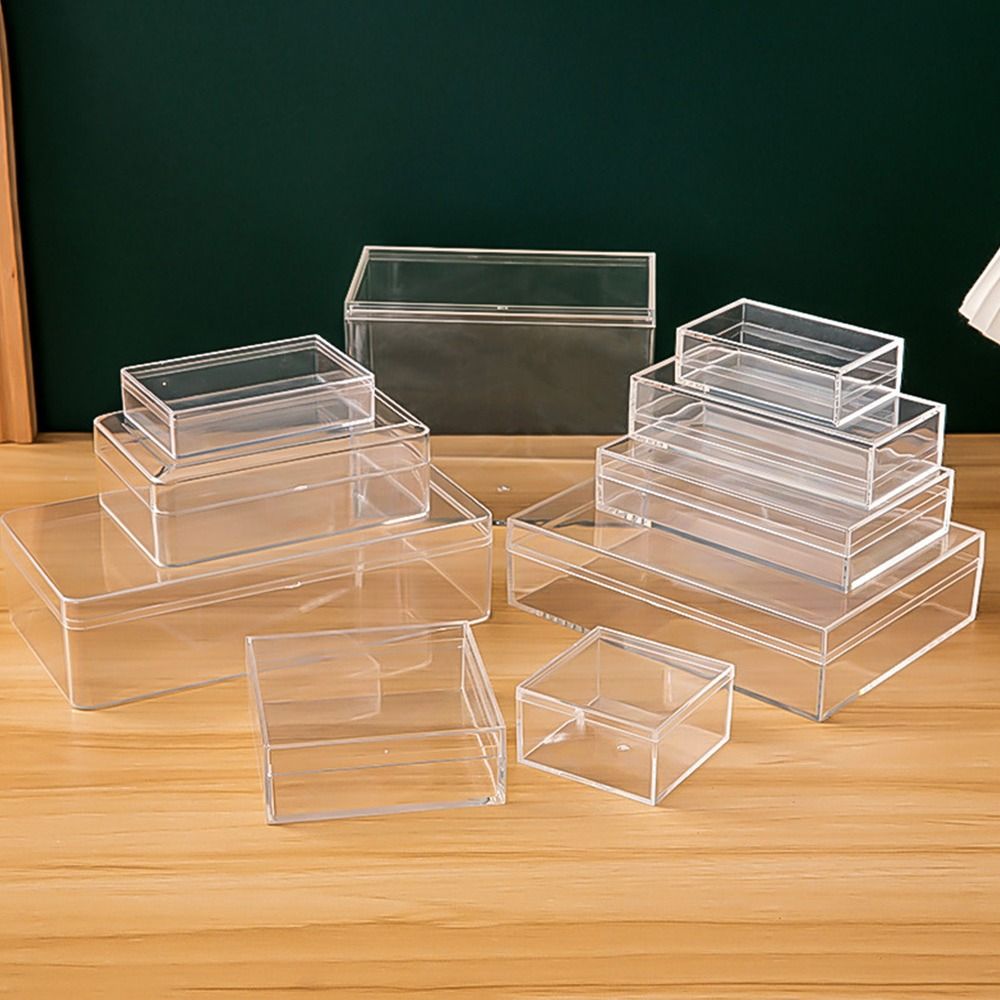 Food Storage In Plants - Kalınlaşmış dikdörtgen akrilik saklama kutusu yüksek