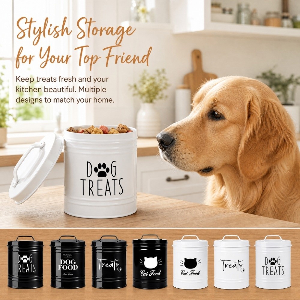 Xl Food Storage Containers With Lids - Büyük Kapasiteli Köpek Maması Saklama Kabı