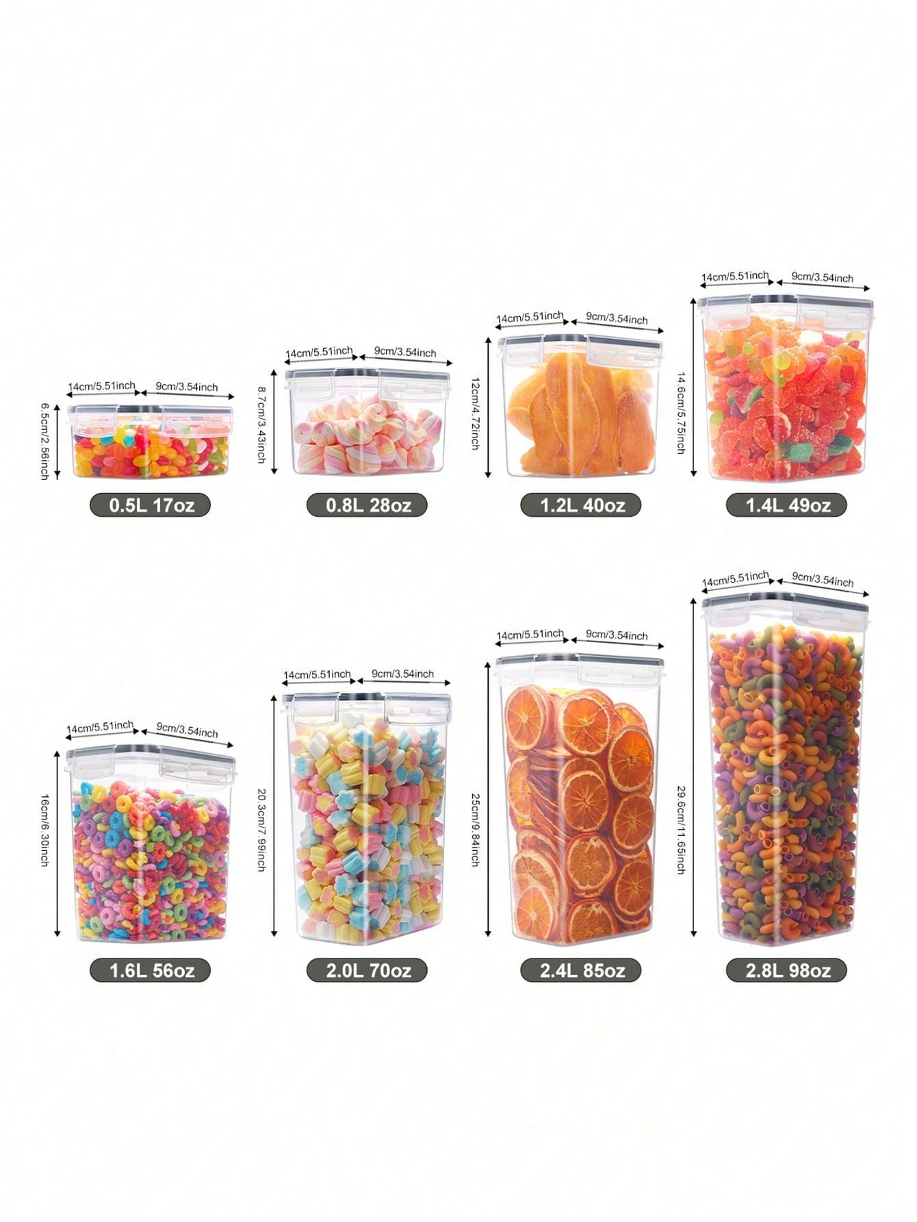 48 adet Hava Geçirmeyen Gıda S - Food Storage Organization incelemesi ve fiyatı