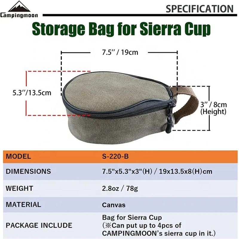 CAMPINGMOON S220-B Kanvas Mini - Food Storage Hiking incelemesi ve fiyatı