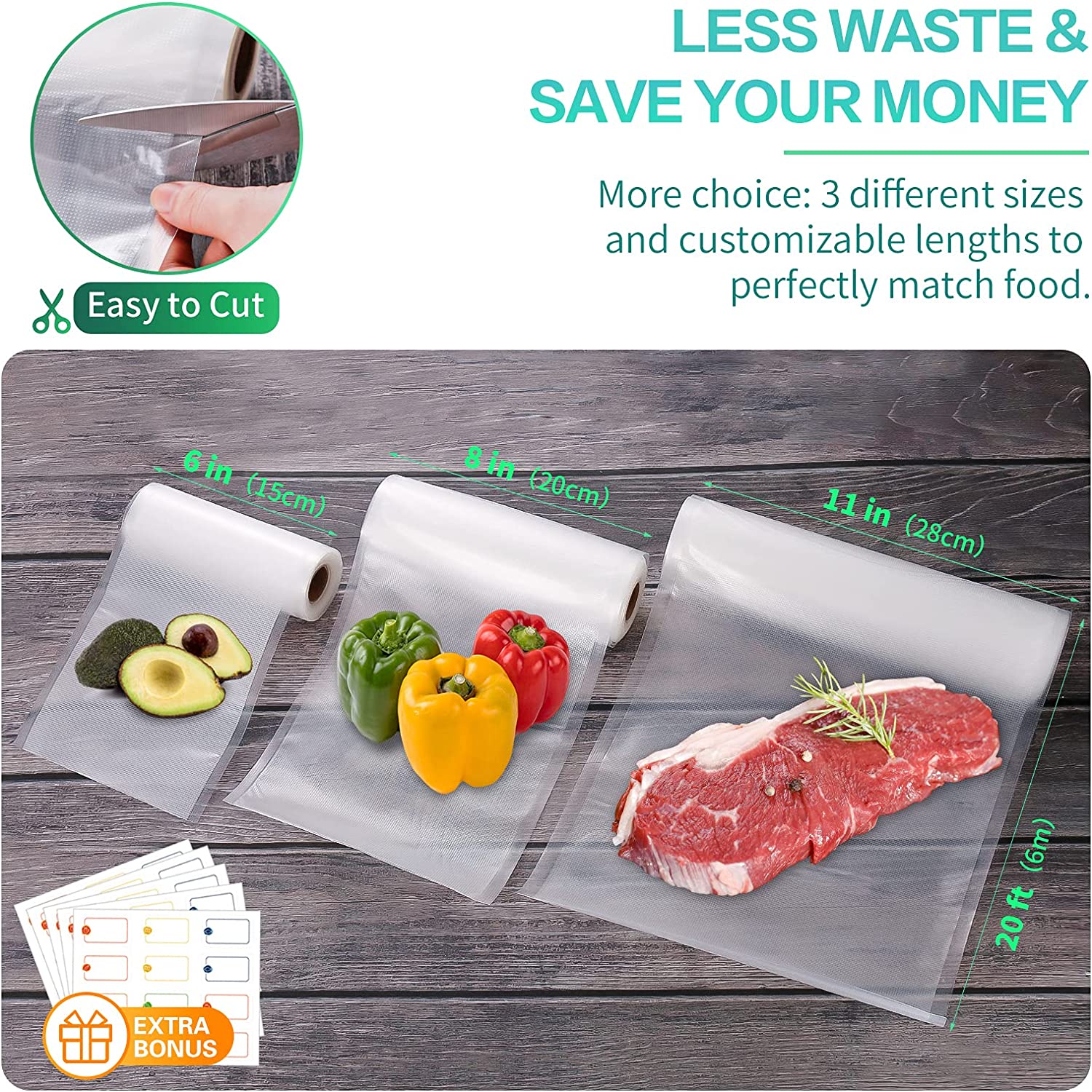Vakumlu Gıda Vakumlama Makines - Food Storage Vacuum Bags incelemesi ve fiyatı