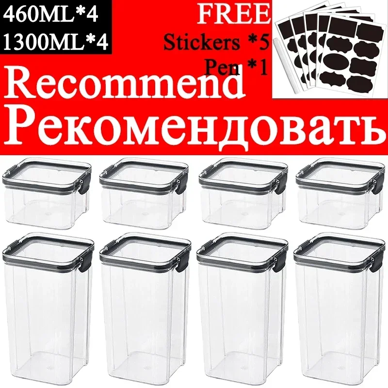 460-1800 ml Setleri Istifleneb - Food Storage Jar Set incelemesi ve fiyatı