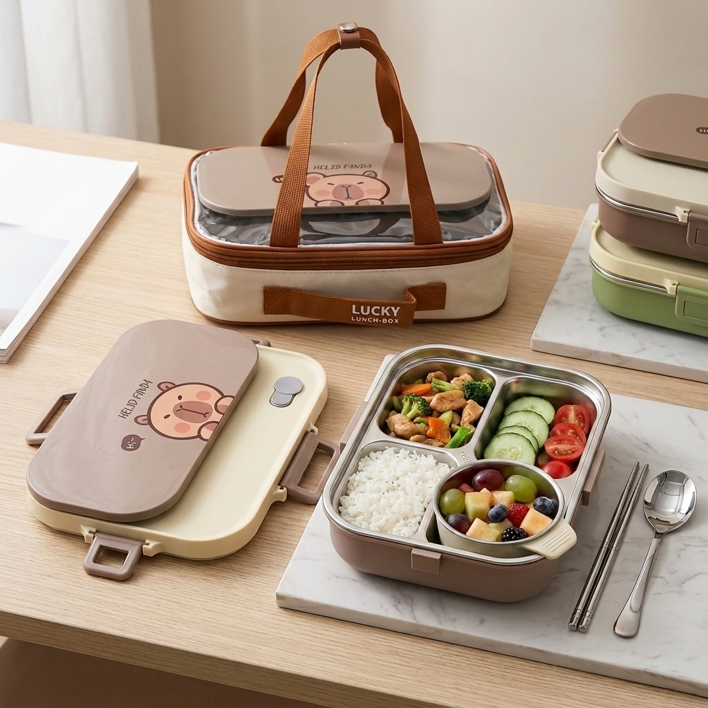 304 Paslanmaz Çelik Bento Öğle - Food Storage Jar Set incelemesi ve fiyatı