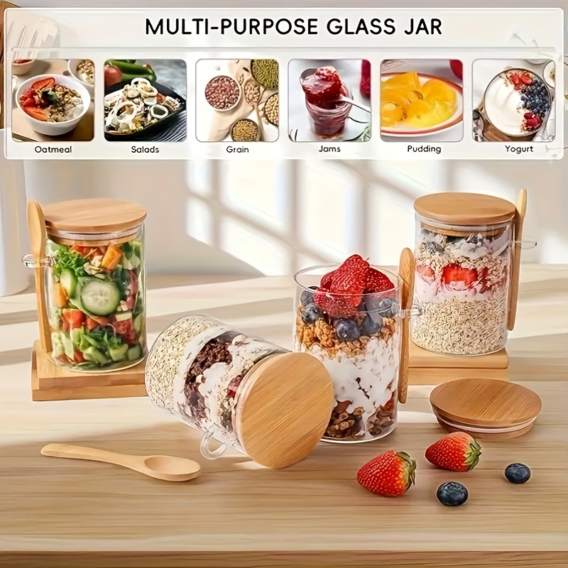1/2/4/8 Parça Yulaf Ezmesi Cam - Food Storage Jar Set incelemesi ve fiyatı