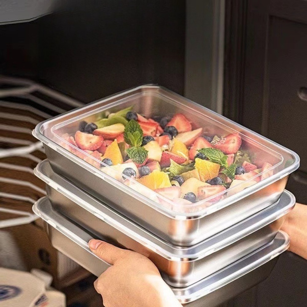 Gıda Sınıfı Paslanmaz Çelik Ka - Food Storage Square Containers incelemesi ve fiyatı