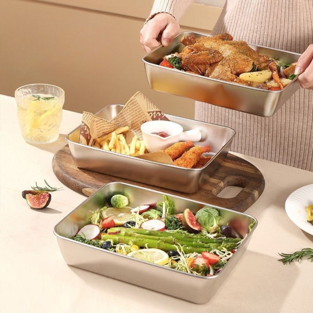Gıda Sınıfı Paslanmaz Çelik Ka - Food Storage Square Containers incelemesi ve fiyatı