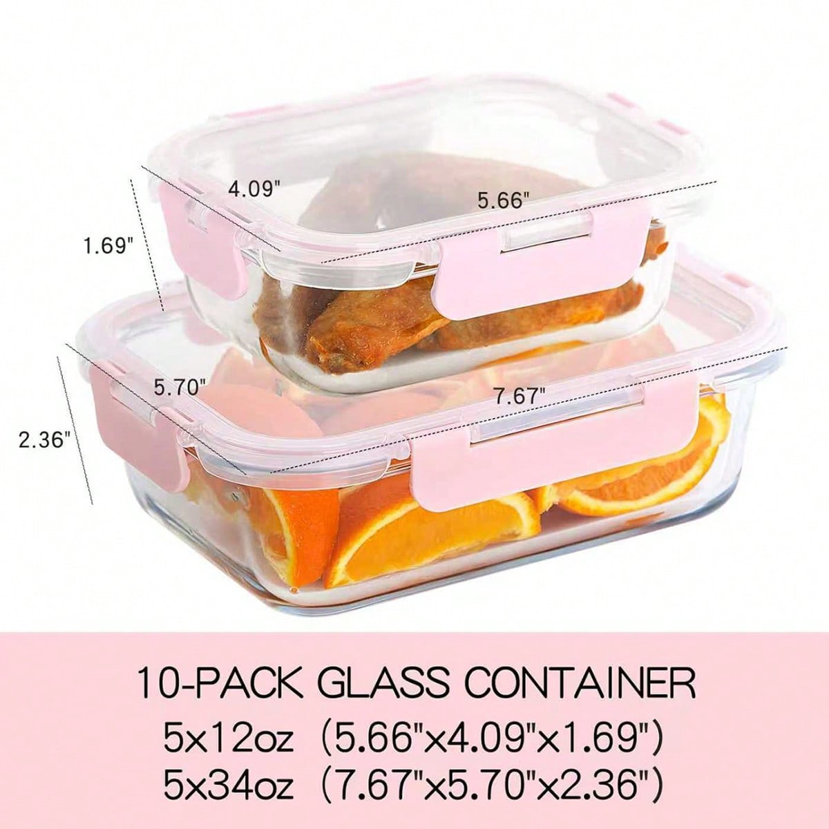 10'lu Paket Cam Yemek Hazırlık - Food Storage Square Containers incelemesi ve fiyatı