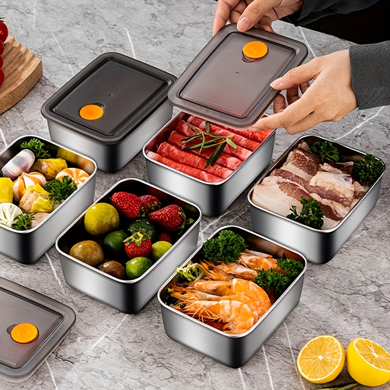 4 Parça Paslanmaz Çelik Gıda S - Food Storage Organization incelemesi ve fiyatı