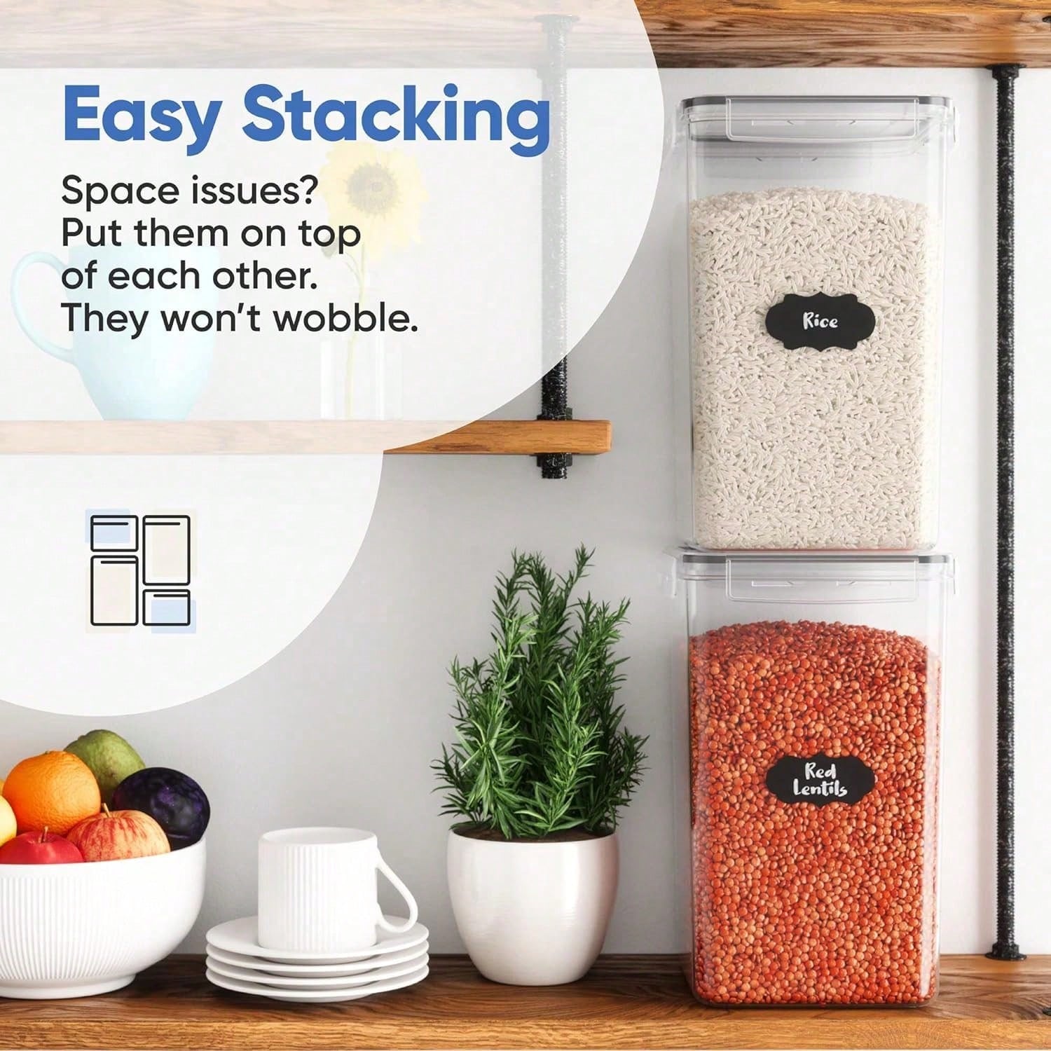 Ekstra Büyük Un ve Şeker Sakla - Xl Food Storage Containers With Lids incelemesi ve fiyatı