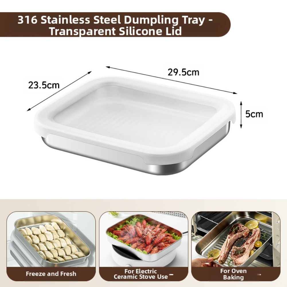 316 Silikon Kapaklı Paslanmaz  - Food Storage Square Containers incelemesi ve fiyatı