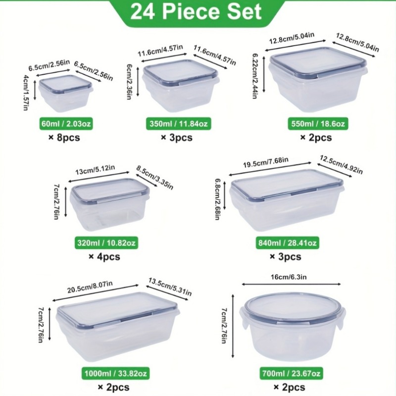 48 Parça BPA İçermeyen Gıda Sa - Food Storage Jar Set incelemesi ve fiyatı